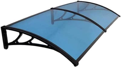 Deurluifel Luifel - Regenopvang Voordeur - Bescherming buiten - Polycarbonaat Plaat - 60x120cm - Transparant