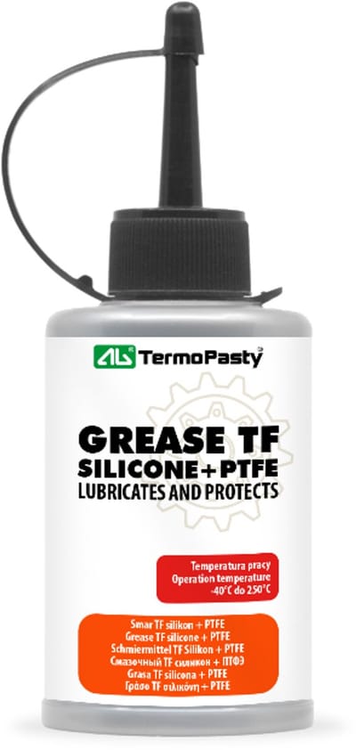 Termopasty | AGT-081 | Siliconenvet met teflon | Grease TF | In dispenser 65 ml.