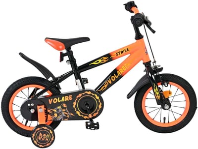 Volare Bicycles Strike Kinderfiets - Jongens - 12 inch - Zwart Oranje Fietsen