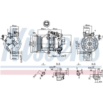 Compressor airconditioning NISSENS 89554