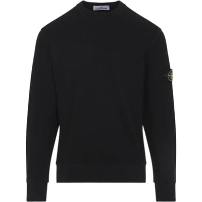 Stone Island Effen Kleur Lange Mouwen Hoodie Heren hoodies L1S156100056S0044-V0029 L black
