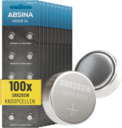 Horlogebatterij SR626SW - 1,55 V Zilveroxide Knoopcel (10 Stuks)