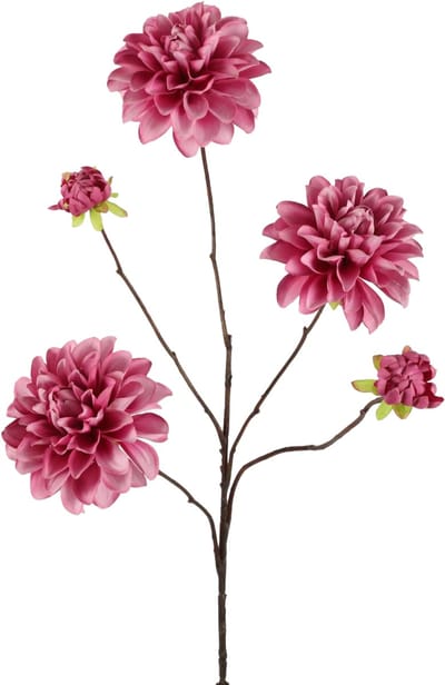 Viv! Home Luxuries Dahlia - zijden bloem - paars - 90cm