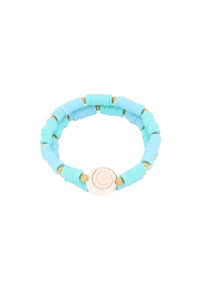 Dubbele schelp armband