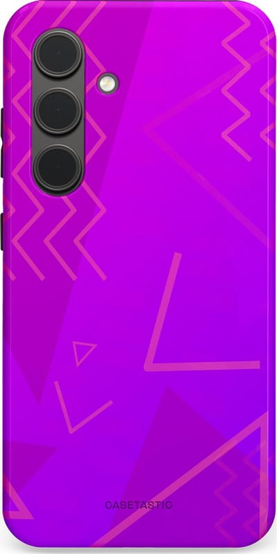 Casetastic Hoesje Geschikt voor Samsung S24 - Stijlvolle Beschermende Duo-layer Case - Discowave