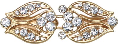 Fako Bijoux® - Vestsluiting Classic - Clip Met Haakje - Vestclip - Vestklem - Tulpen - Goudkleurig