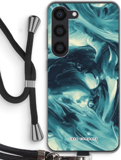 Case Company® - Hoesje met koord geschikt voor Samsung Galaxy S23 hoesje met Koord - Dreaming About Whales - Telefoonhoesje met Zwart Koord - Bescherming aan alle Kanten en Over de Schermrand