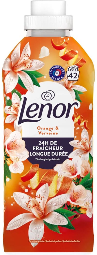 Lenor Wasverzachter Sinaasappel & Verveine 42 Wasbeurten - 12 x 882 ml - Voordeelverpakking