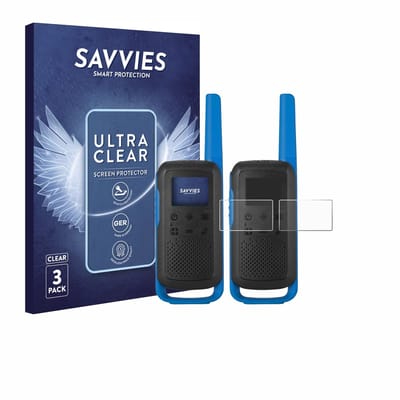 Savvies - Screenprotector voor Motorola TALKABOUT T62 - Folie Beschermfolie transparant 6 Stuks