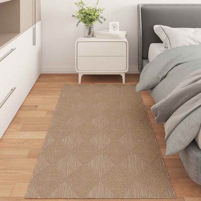 vidaXL - Binnen- - en - buitenkleed - AGIRA - Naturel - 150 - x - 80 - cm - Polyester