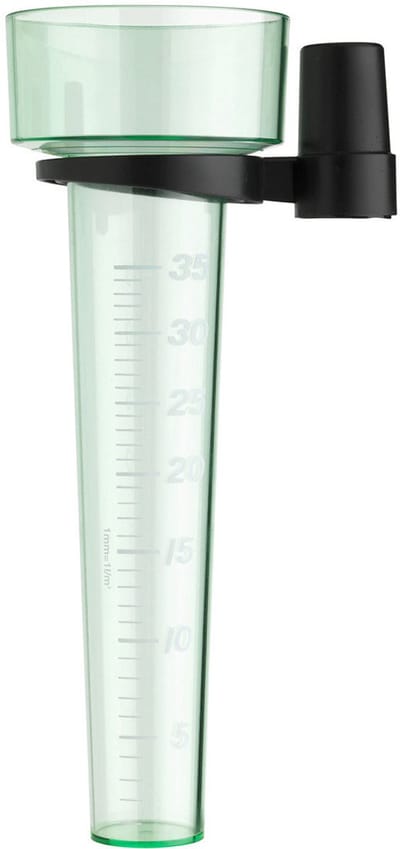 TFA Regenmeter/neerslagmeter - analoog - groen - kunststof - 25 cm - zonder stok - buiten/tuin