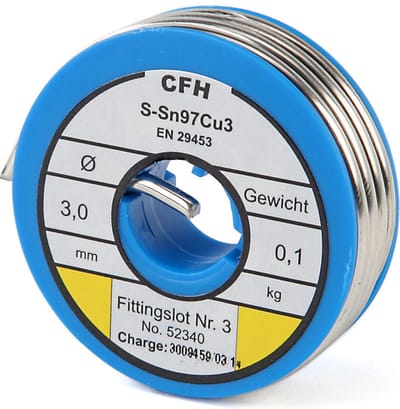 CFH Fitting Soldeer - WL 340 100 Gram. / 3.0 mm.