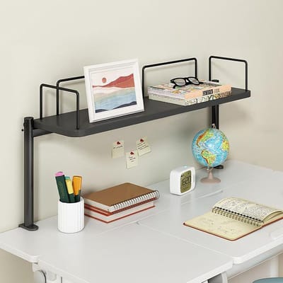 Bureaurek - Bureauopberger - Bureau organiseren - Eenvoudige montage - 120cm - Zwart