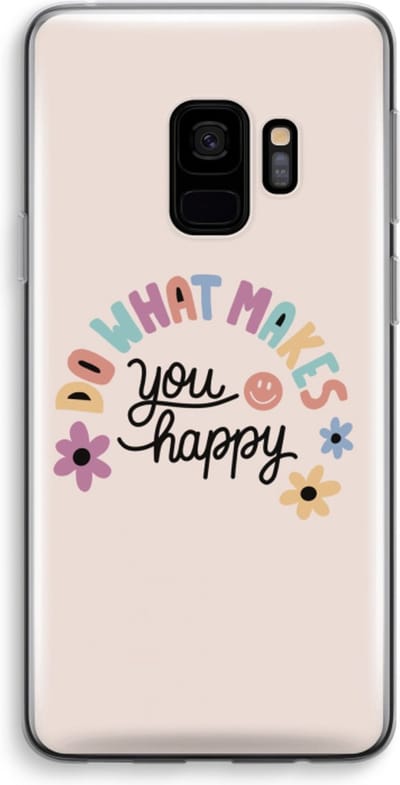 Case Company® - Hoesje geschikt voor Samsung Galaxy S9 hoesje - Happy days - Soft Cover Telefoonhoesje - Bescherming aan alle Kanten en Schermrand
