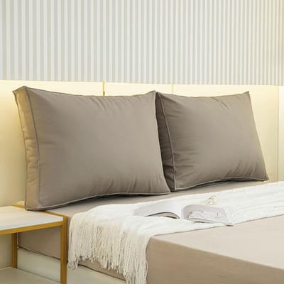 Leeskussen - Steunkussen Rug - Comfortabel Ontspannen - Afneembare Hoes - 90x50x18cm - Grijs