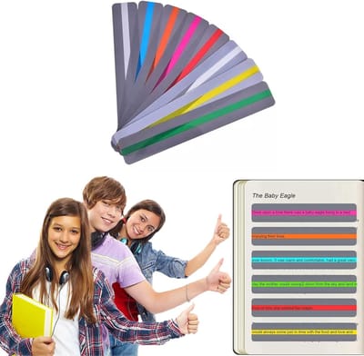 Leesstrip Gids - Leeslint Gel - Dyslexie Ondersteuning - Gekleurde Markering - 19 cm Lengte