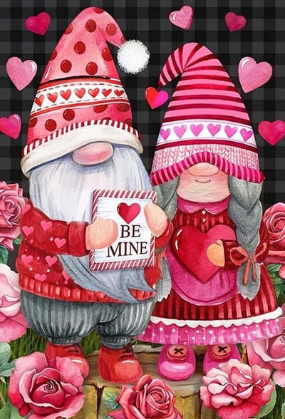 Diamond Painting Set 30x40cm - Kabouters - GD81219 - Full size ronde steentjes - Gratis verzonden