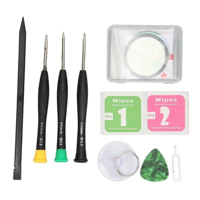 Dailygoods- Reparatieset Vervanging Horlogescherm - Duurzaam Glas - Inclusief OCA-lijm - Schroevendraaiers - Zuignap - Voor 44cm R870/R875 - Horlogeglas