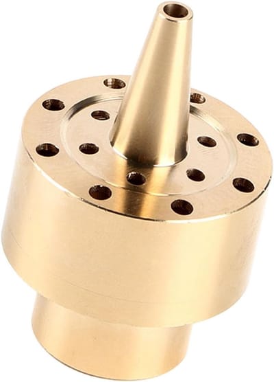 Spray Nozzle voor Tuinirrigatie en Fonteinen - Messing Multi-Directie Jet voor Waterbesparing en Efficiënte Besproeiing (1/4")