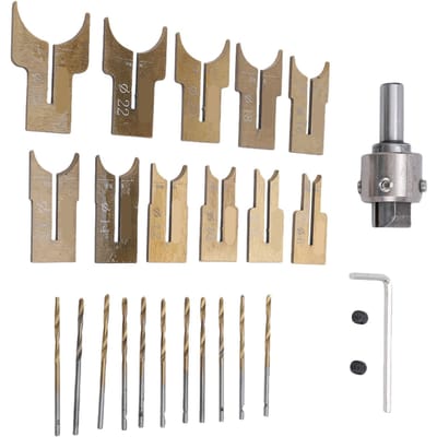 Houten Kralenmaker Set 6-25mm Hout   Freessnijder en Boor voor Kralenarmband Sieraden Maken
