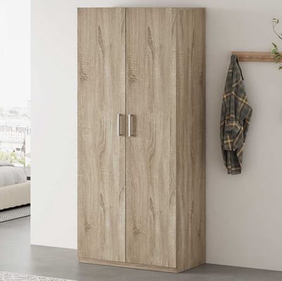 Opbergkast Mike Sonoma Eik – 2 Deuren – 4 Legplanken – 80 x 42 x 180 cm - Rousseau