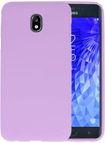 Hoesje Geschikt voor de Samsung Galaxy J7 2018 - Backcover Color Telefoonhoesje - Paars