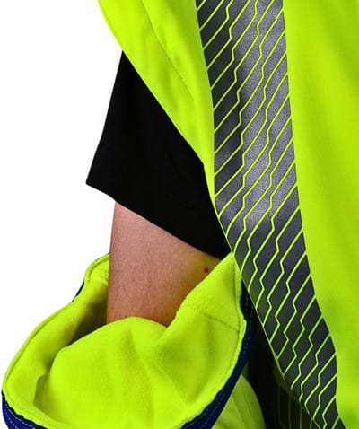 SIR SAFETY STARMAX Hi Vis Reflecterend Softshell Werkjas HEREN Veiligheidsjas Geel Zwart - Winddicht - Afneembare Capuchon - Reflecterende Band