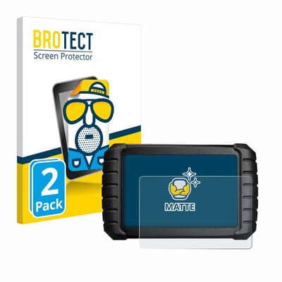 BROTECT - Screenprotector voor iCarsoft CR Max BT (2024) - Folie Beschermfolie matte 2 Stuks