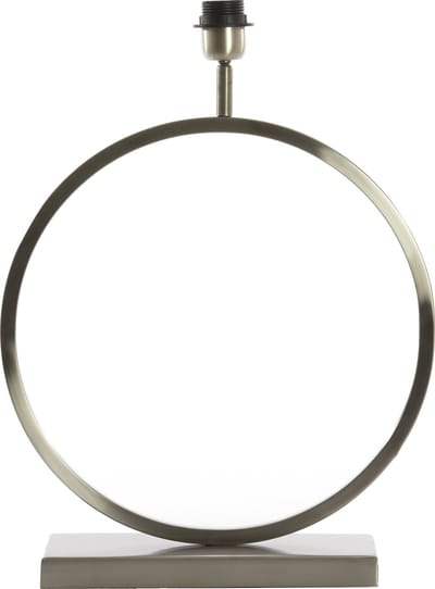 Light & Living Tafellamp Liva 47cm hoog - Nikkel (excl. kap)