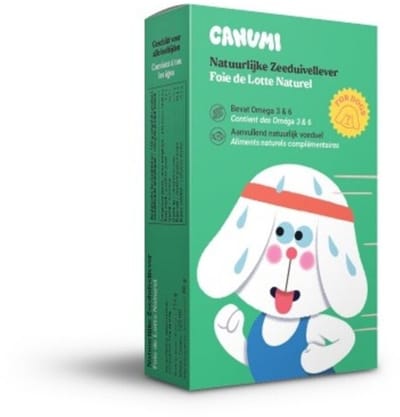 Canumi Zeeduivel lever voor honden - rijk aan onverzadigde vetzuren, vitamines en mineralen - Superfood in blik - 115g