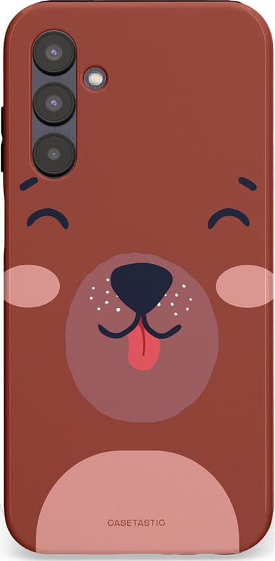 Casetastic hoesje geschikt voor Samsung Galaxy A25 - Dubbellaagse bescherming - Knuffelkopjes beer - Fashion Case - Terracotta Taupe