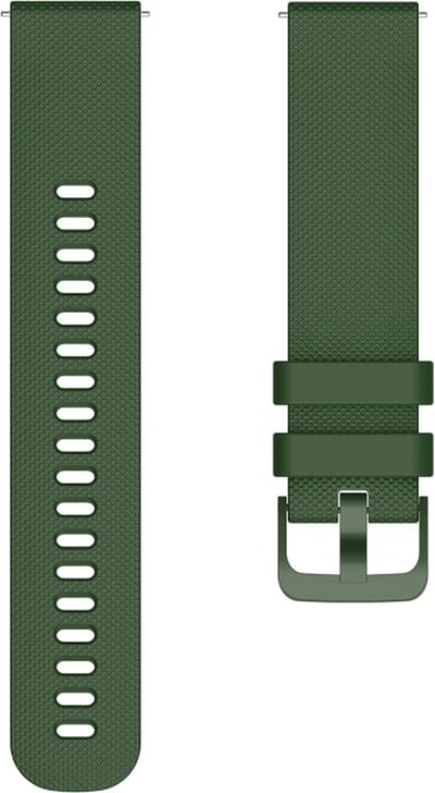 Siliconen bandje - geschikt voor Samsung Galaxy Watch 7 / Watch FE / Watch 6 / Watch 6 Classic / Watch 5 / Watch 5 Pro / Watch 4 / Watch 4 Classic / Watch 3 41 mm / Active / Active 2 / Watch 42 mm - donkergroen