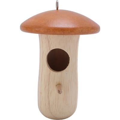 Kolibriehuisje voor buiten, houten vogelhuisje van beukenhout, voederhuisje voor buiten, decoratie voor huis en tuin. brown