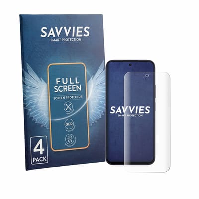 Savvies - Screenprotector voor Oppo A6k - Folie Beschermfolie transparant volledig dekking 4 Stuks