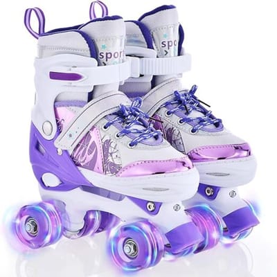 Equivera Rolschaatsen Meisjes - Skeelers Meisjes - Rolschaatsen Kinderen - Cadeautip voor uw kind!