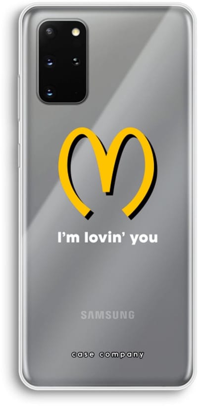 Case Company® - Hoesje geschikt voor Samsung Galaxy S20 Plus hoesje - I'm lovin' you - Soft Cover Telefoonhoesje - Bescherming aan alle Kanten en Schermrand