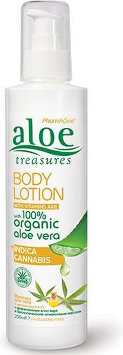 Pharmaid Aloe Treasures Body Lotion met Cannabisolie – Diepe Hydratatie & Voeding voor een Zijdezachte Huid