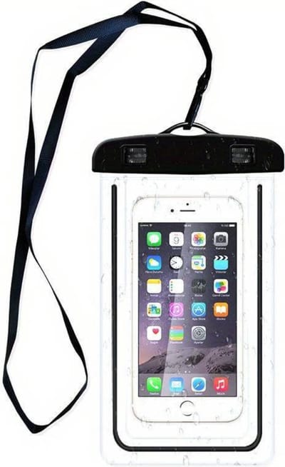 Bovista Waterdichte Telefoonhoesjes - Waterdicht Telefoonzakje - Waterproof Festival Opbergtasje - Documententasje - Waterbestendig - Zwart