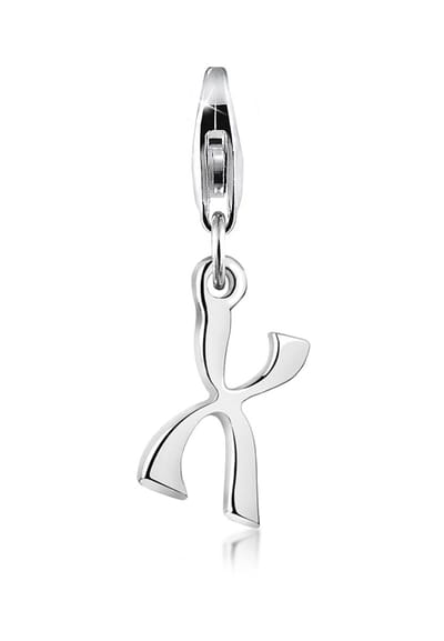 Nenalina - Bedel - Bedeltje Letter Hanger in 925 Sterling Zilver voor alle gangbare Charm- en Bedeldrager - Dames