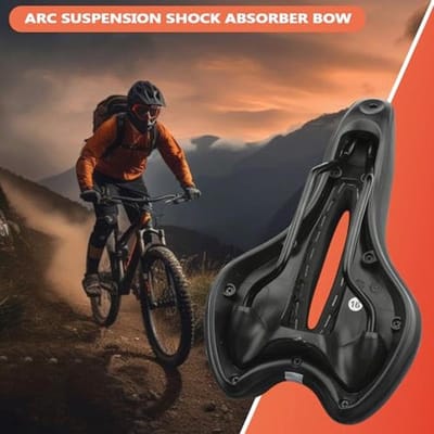 Ergonomisch Gel Fietszadel - Comfortabel Schokdempend Zadel voor Lange Afstanden en Dagelijkse Ritten