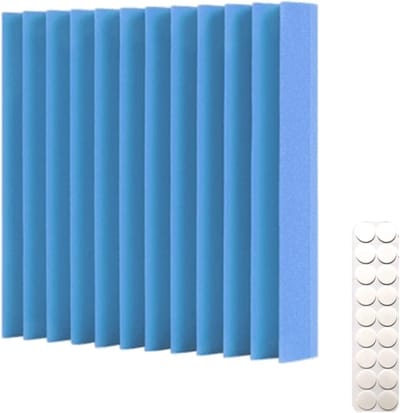 Akoestische Panelen - Geluidsisolatie Platen - Studio Verbetering - Hoge Dichtheid Schuim - 30x30x5cm - Blauw