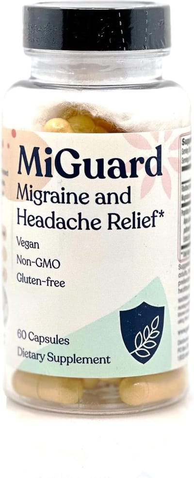 MiGuard - 100 % natuurlijk en bewezen supplement voor het voorkomen en/of verlichten van migraine en hoofdpijn