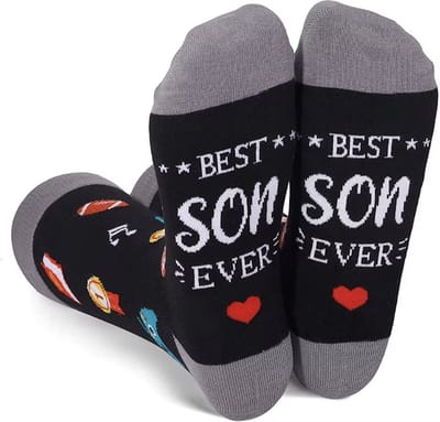 SilverAndCoco® - Beste Zus Sokken / Gekke Vrolijke Foute Kleding / Leuke Grappige Dikke Warme Vrouw Zusje Socks / Verjaardag Geschenk accessoires Sok Outfit Katoen / Vrouwen Sinterklaas Schoen Kerst Cadeau met Tekst - Best Sister