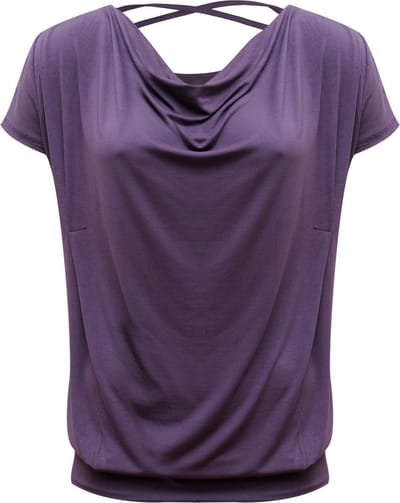 Yoga shirt vloeiende batwing "ala" - vlierbes XS Loungewear shirt YOGISTAR