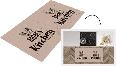 Keukenloper - Loper keuken - Keuken - Moeder - Vintage - 120x60 cm - Keukenloper vinyl - Cadeau voor vrouw