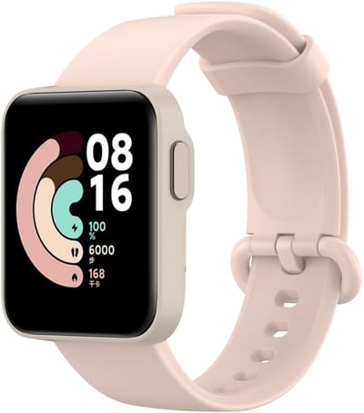 By Qubix - Classic siliconen sportbandje - Lichtroze - Geschikt voor Xiaomi Mi Watch Lite / Redmi Watch