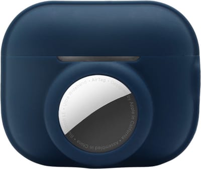 2 in 1 AirPods Pro 2 en Airtag Case - Beschermhoes - AirPods Pro 2 Cover - AirPods pro 2 AirTag Hoesje - Geschikt voor Apple Airpods Pro 2 - Blauw