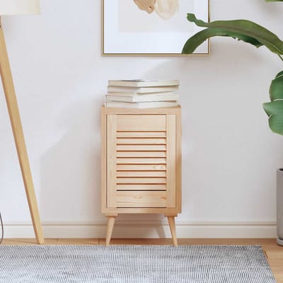 vidaXL - Kastdeur - met - lamellen - 39,5x29,5 - cm - massief - grenenhout