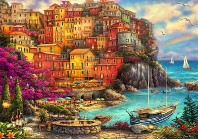 Legpuzzel 2000 stukjes Cinque Terre 98 x 69 cm