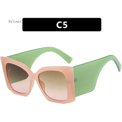 Lunettes de Soleil Mode Élégantes Extra Larges Surdimensionnées Protection Solaire pour Femmes Adultes Vintage Rétro Vintage Grande Monture Large Construction